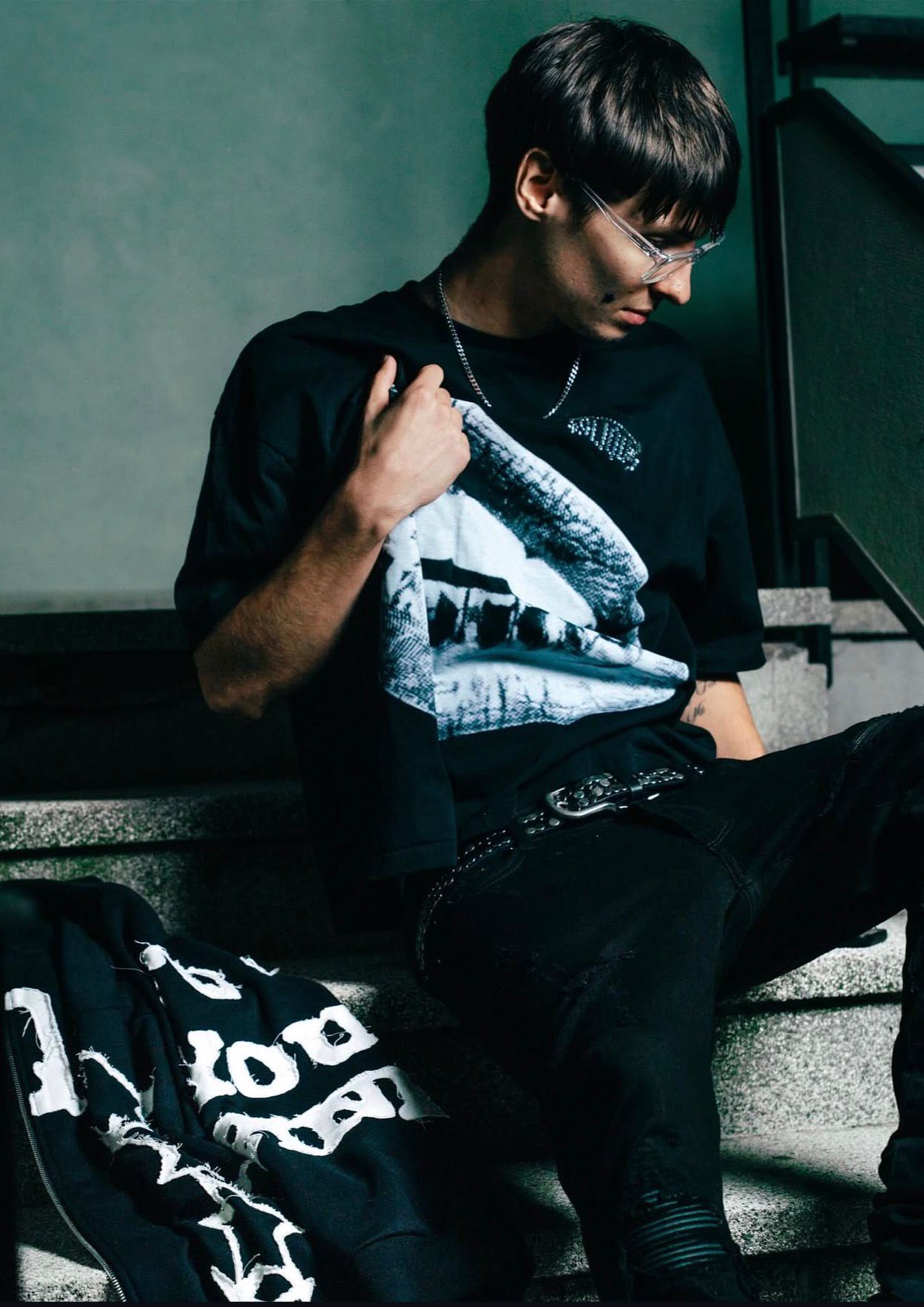 Campagna originale Clique, T-shirt indossata